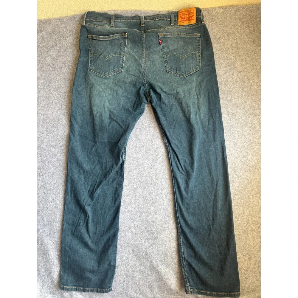 Levi's 559 Relaxed Straight Mens Jeans Medium Wash Blue Denim Whiskered Casual